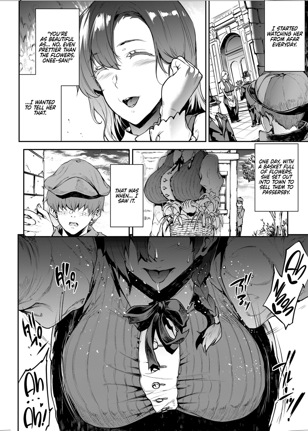 Hentai Manga Comic-Flower Vendor-Read-7